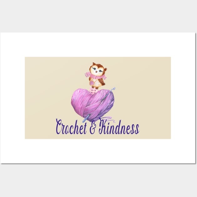 crochet & Kindness Wall Art by sharanarnoldart